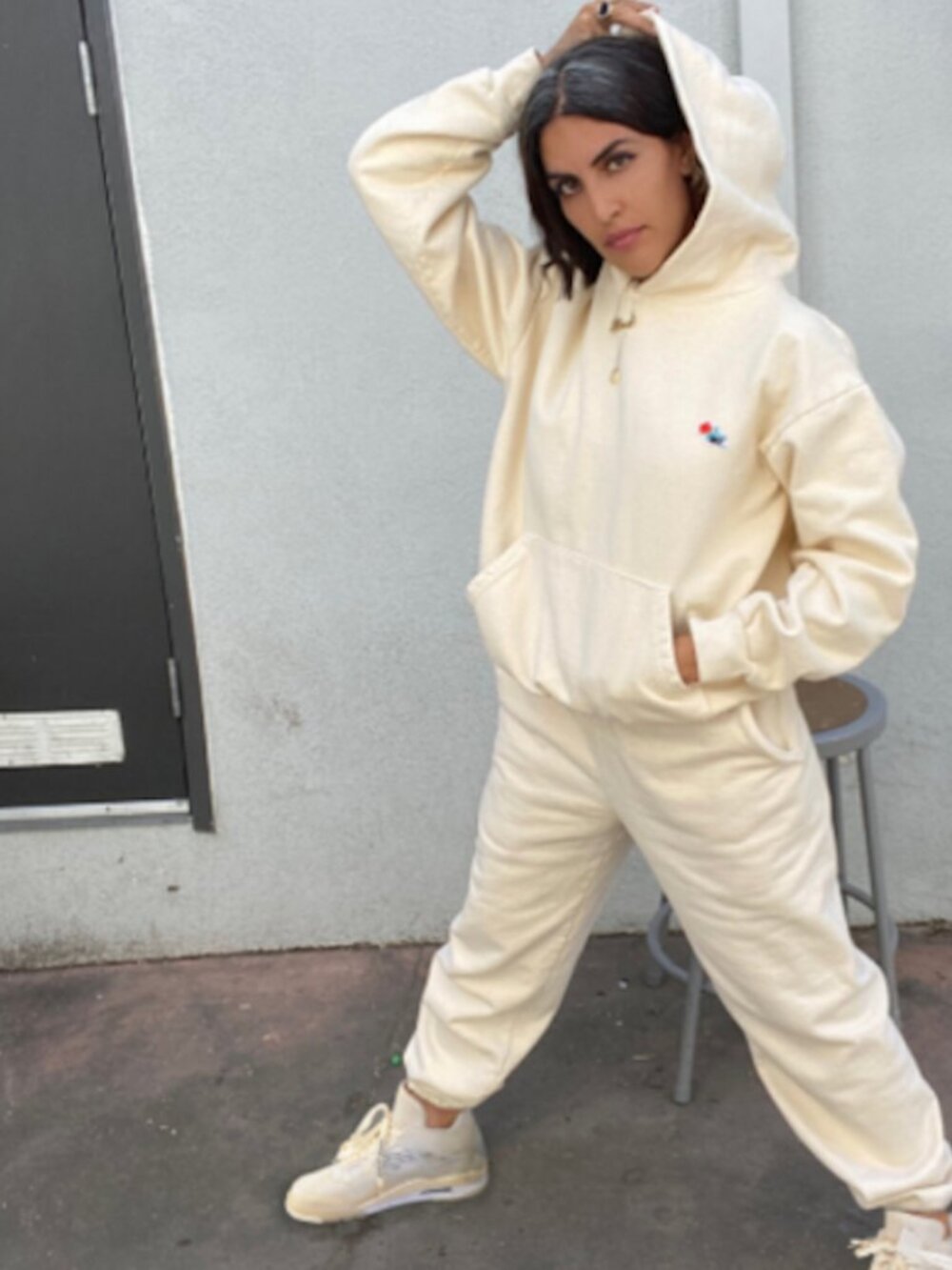 Melody Ehsani Buttercream Rose Hoodie